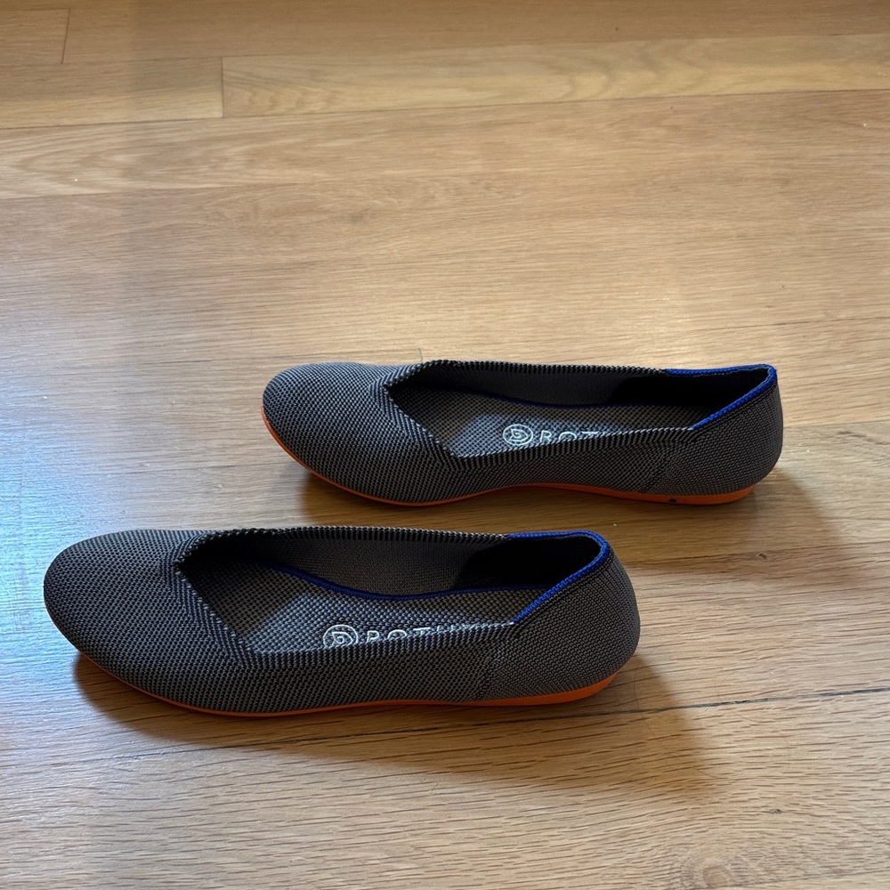 Rothy’s Gray and Orange Flats